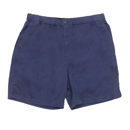 Izod PFX Men's Blue Cotton 7-Inch Beach Flat Front Walking Shorts