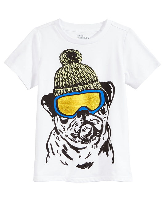 Epic Threads Boys Snow Dog Graphic-Print T-Shirt
