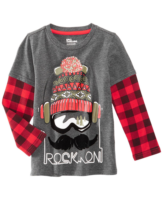 Epic Threads Baby Boys T-Shirt Tee Shirt (3T/3, Charcoal)