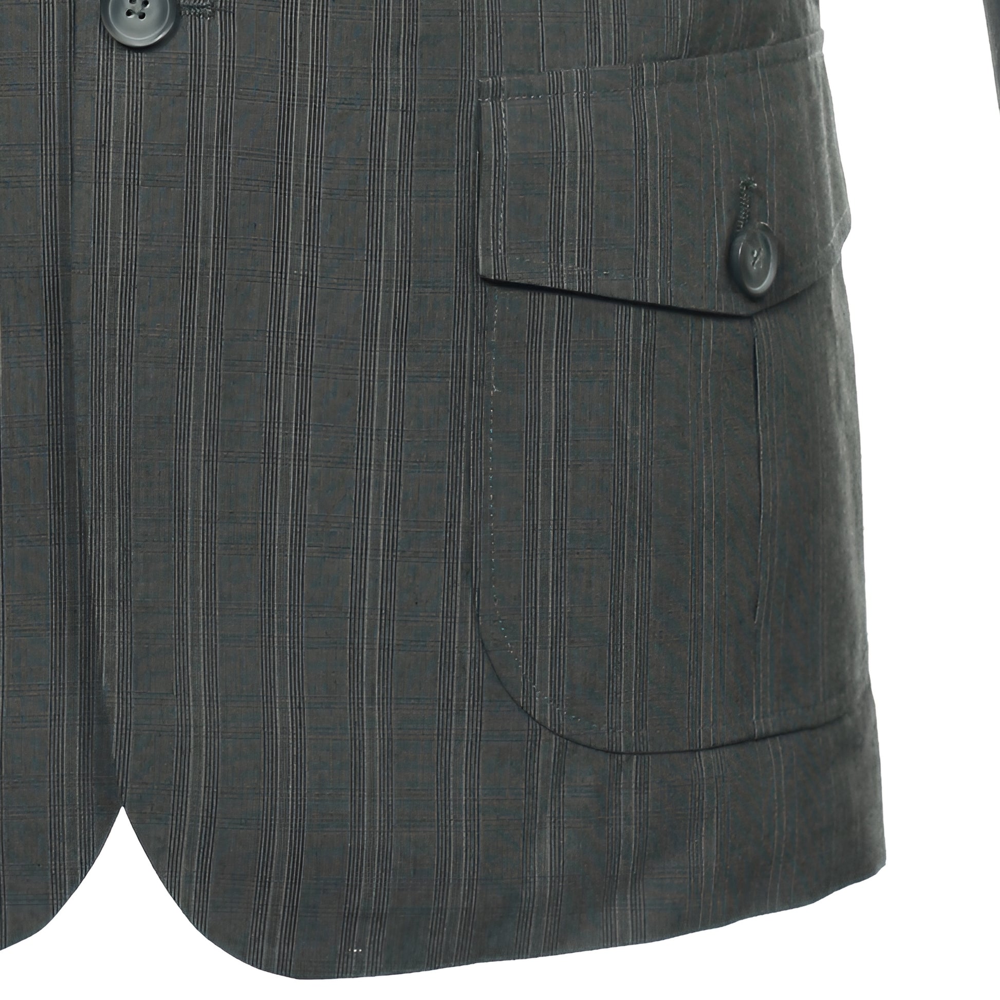 Perry Ellis Mens Gargoyle Pinstripe 2 Button Sport Coat Jacket