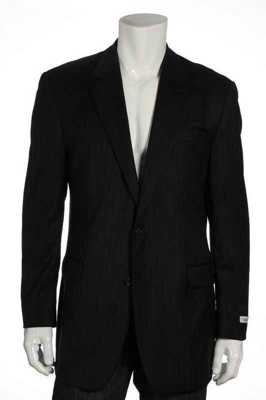 Calvin Klein Men's Brown Pinstripe 2 Button Sport Coat