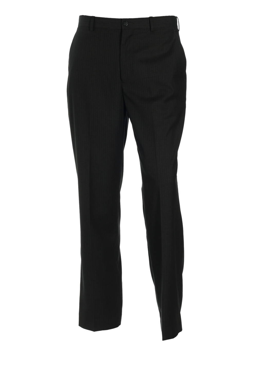 Perry Ellis Men's Gray Flat Front Dress Pants