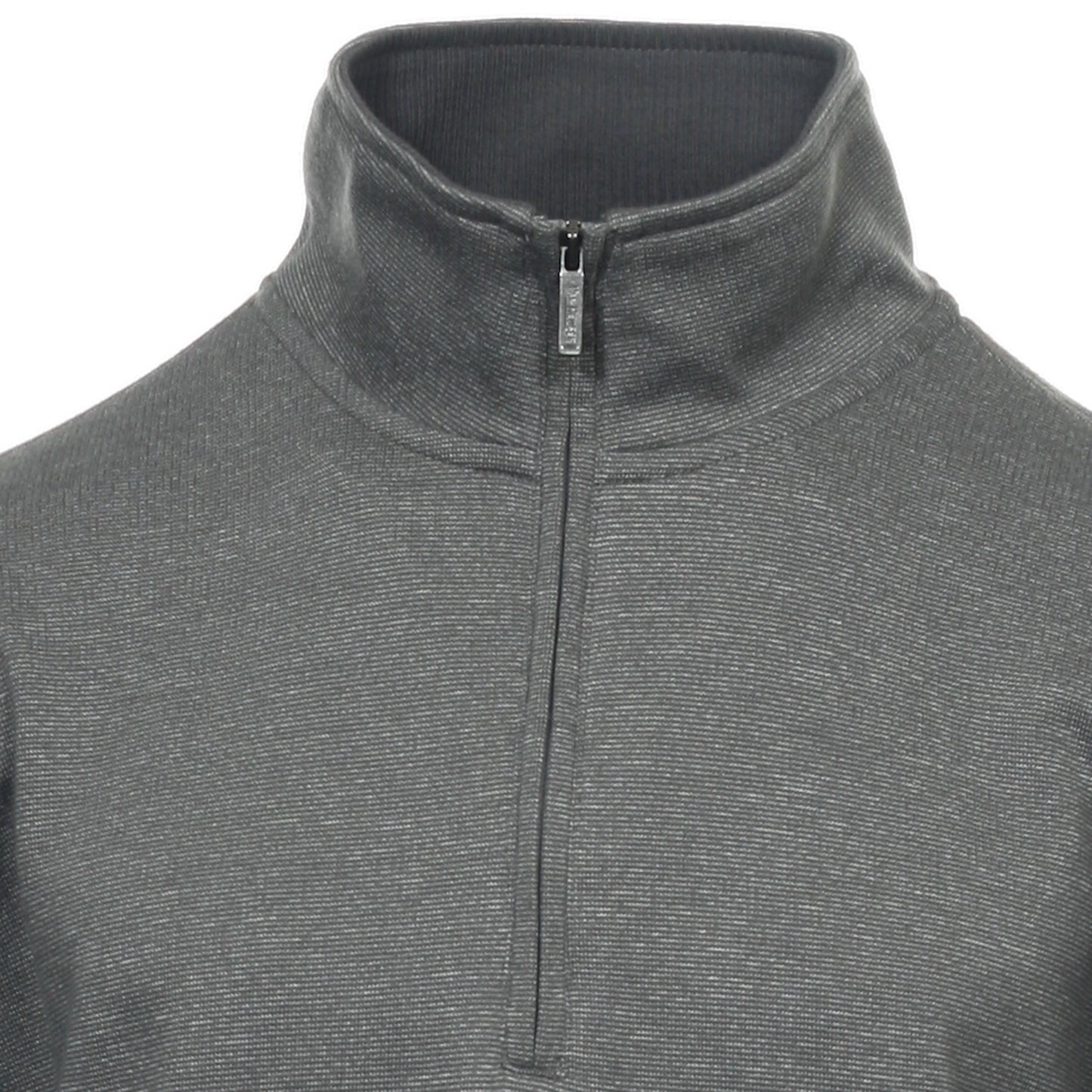 Van Heusen Men’s Half Zip Pullover Sweater Gray Mock Neck Long Sleeve Top