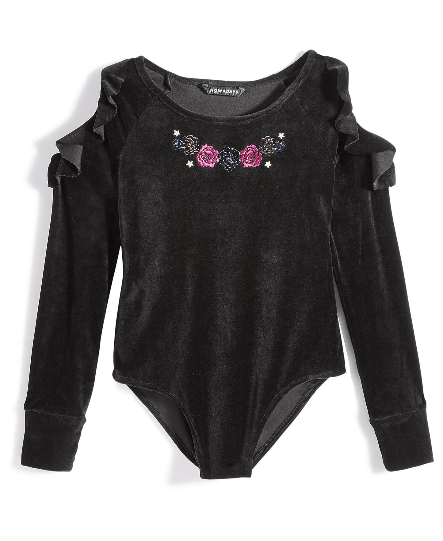 Nowadays Girls Black Bodysuit