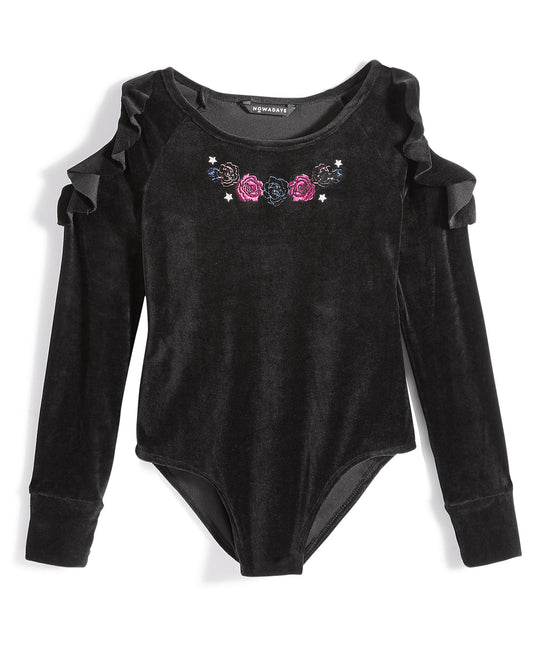 Nowadays Girls Black Bodysuit