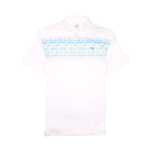 Puma 'Ross Variable' Mens Bright White Short Sleeve Polo Shirt