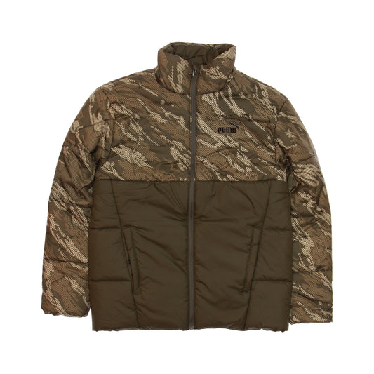 PUMA Mens Grape Leaf Padded Camo Insulated Jacket