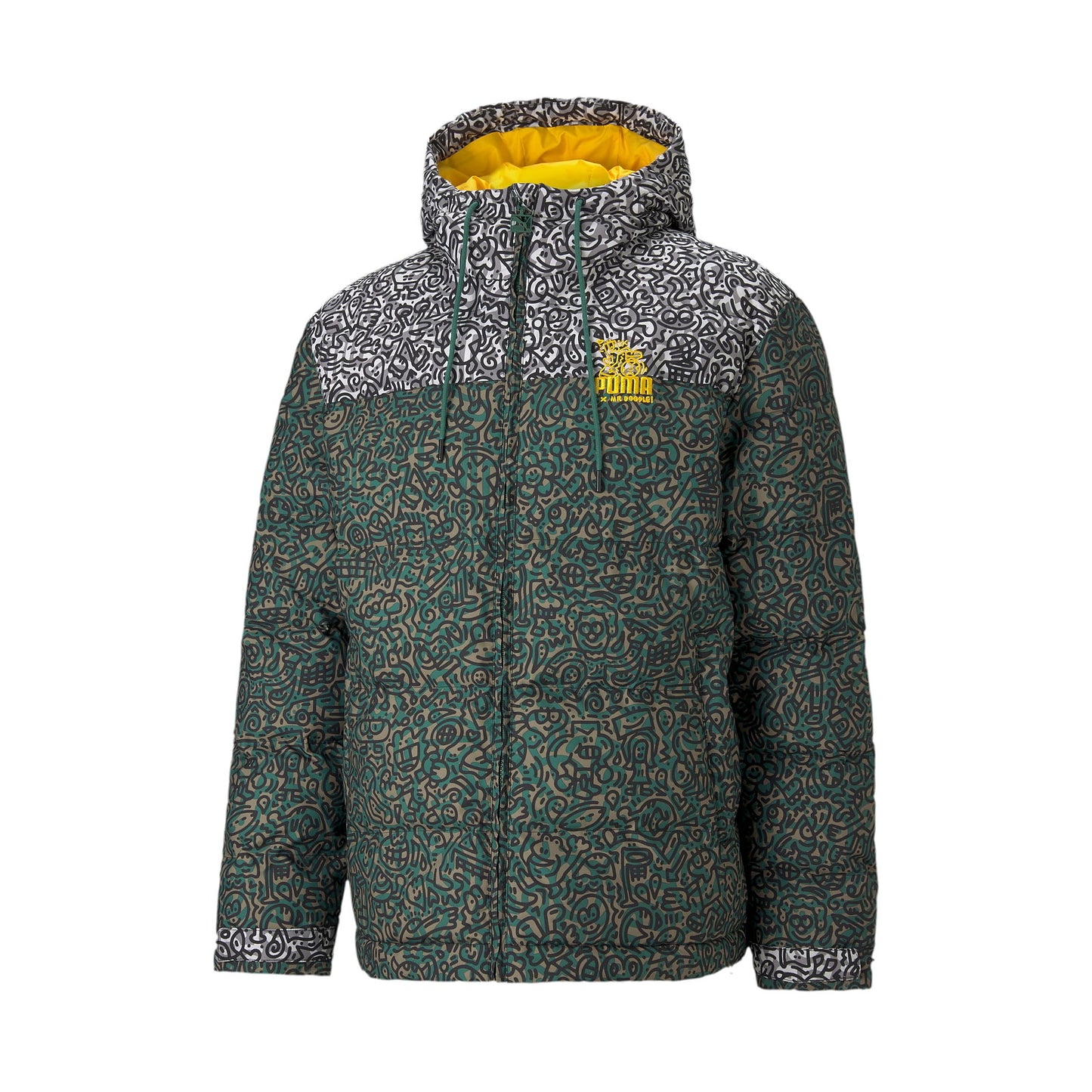 Puma Mr Doodle Men's Covert Green Insulated Puffer Jacket