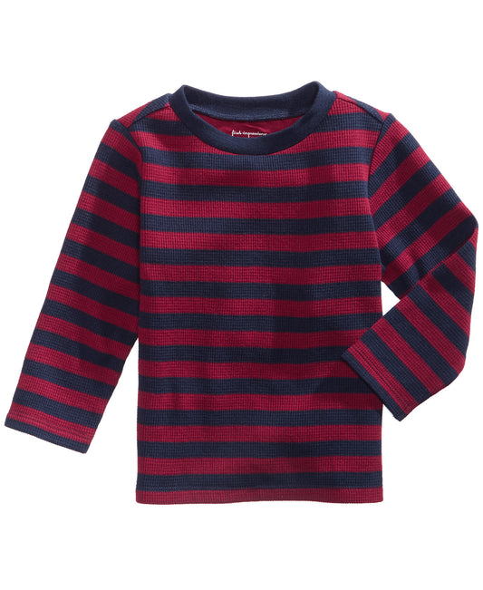 First Impressions Baby Boys Wine Thermal Shirt