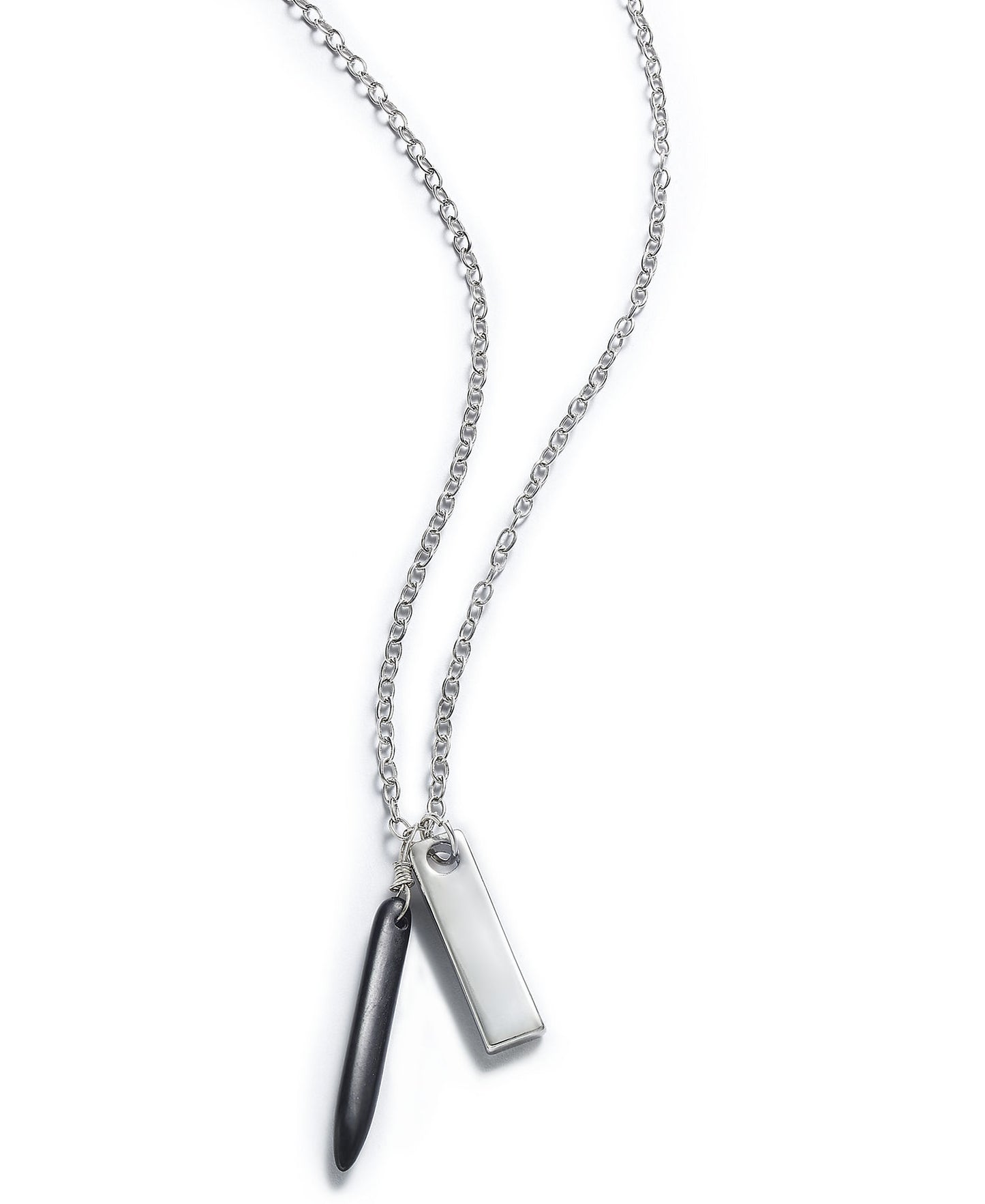 Rogue Accessories Men's Black/Silver Rockcreek Necklace