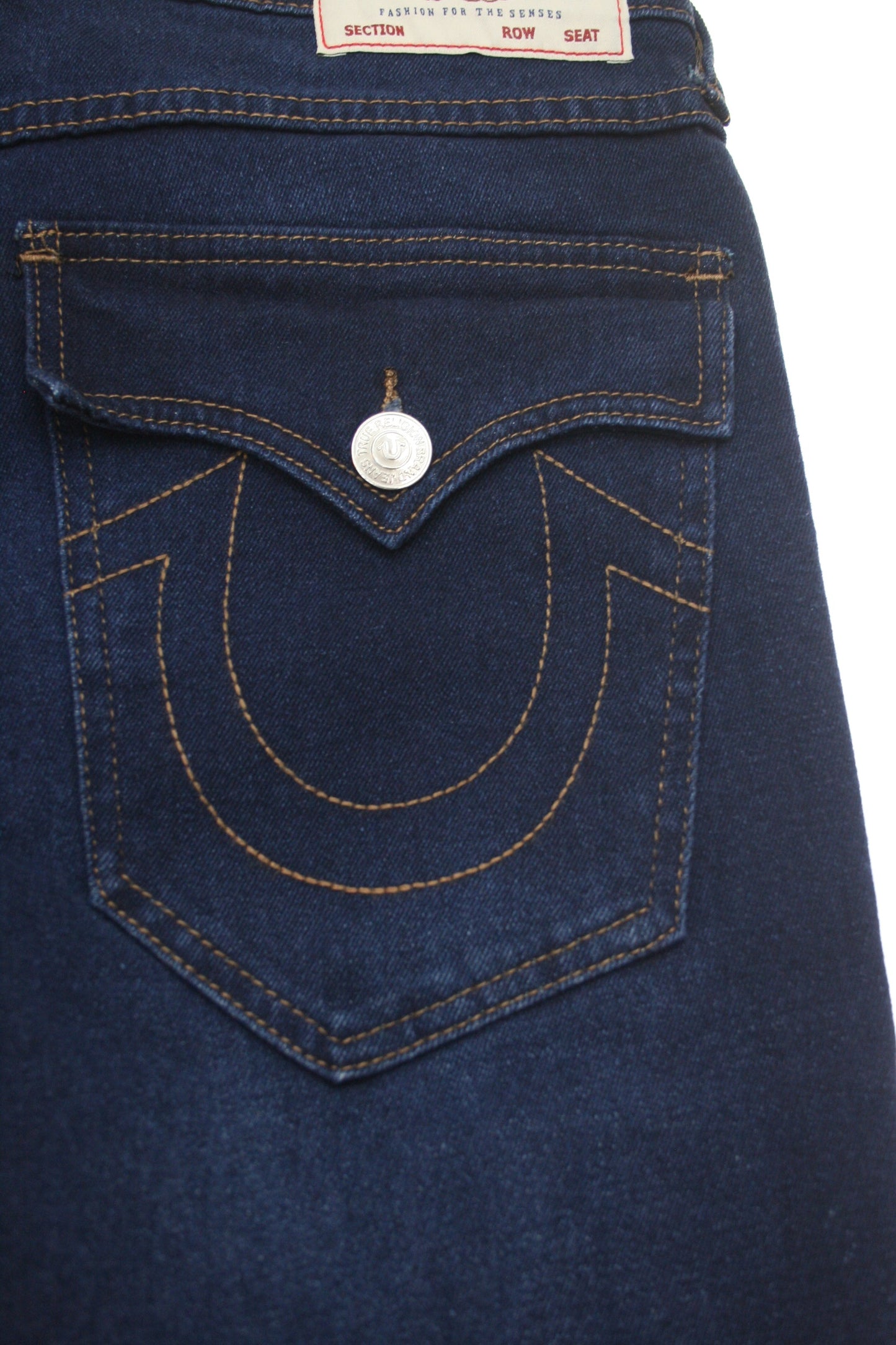 True Religion Men's Denim Ricky SN Flap Dark Midnight Wash Jean Shorts