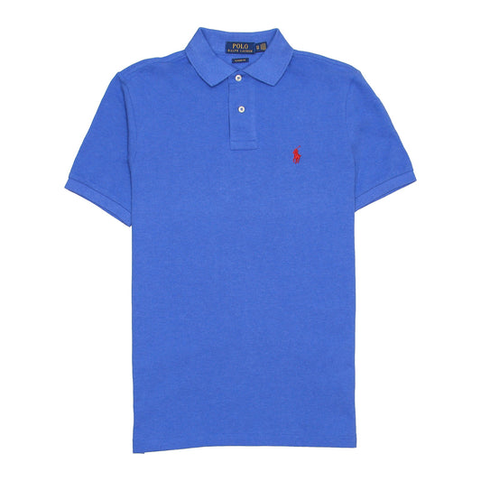 Polo Ralph Lauren Men's Dockside Blue Heather Classic Fit Mesh Polo Shirt