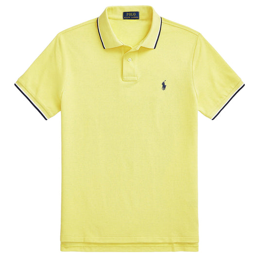 Polo Ralph Lauren Men's Classic Fit Yellow Cotton Mesh Polo Shirt