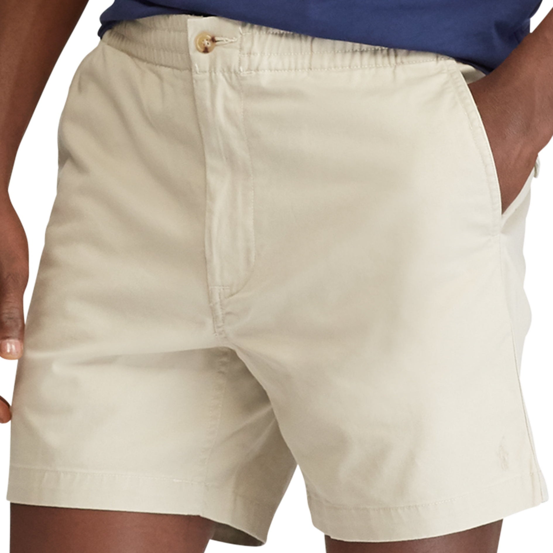 Polo Ralph Lauren Men's Stretch Classic Fit Stone Flat Front Prepster Shorts