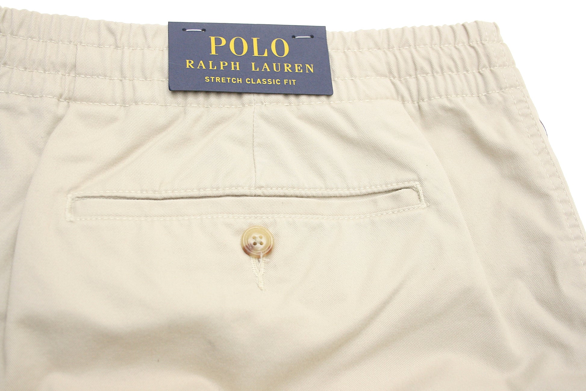 Polo Ralph Lauren Men's Stretch Classic Fit Stone Flat Front Prepster Shorts
