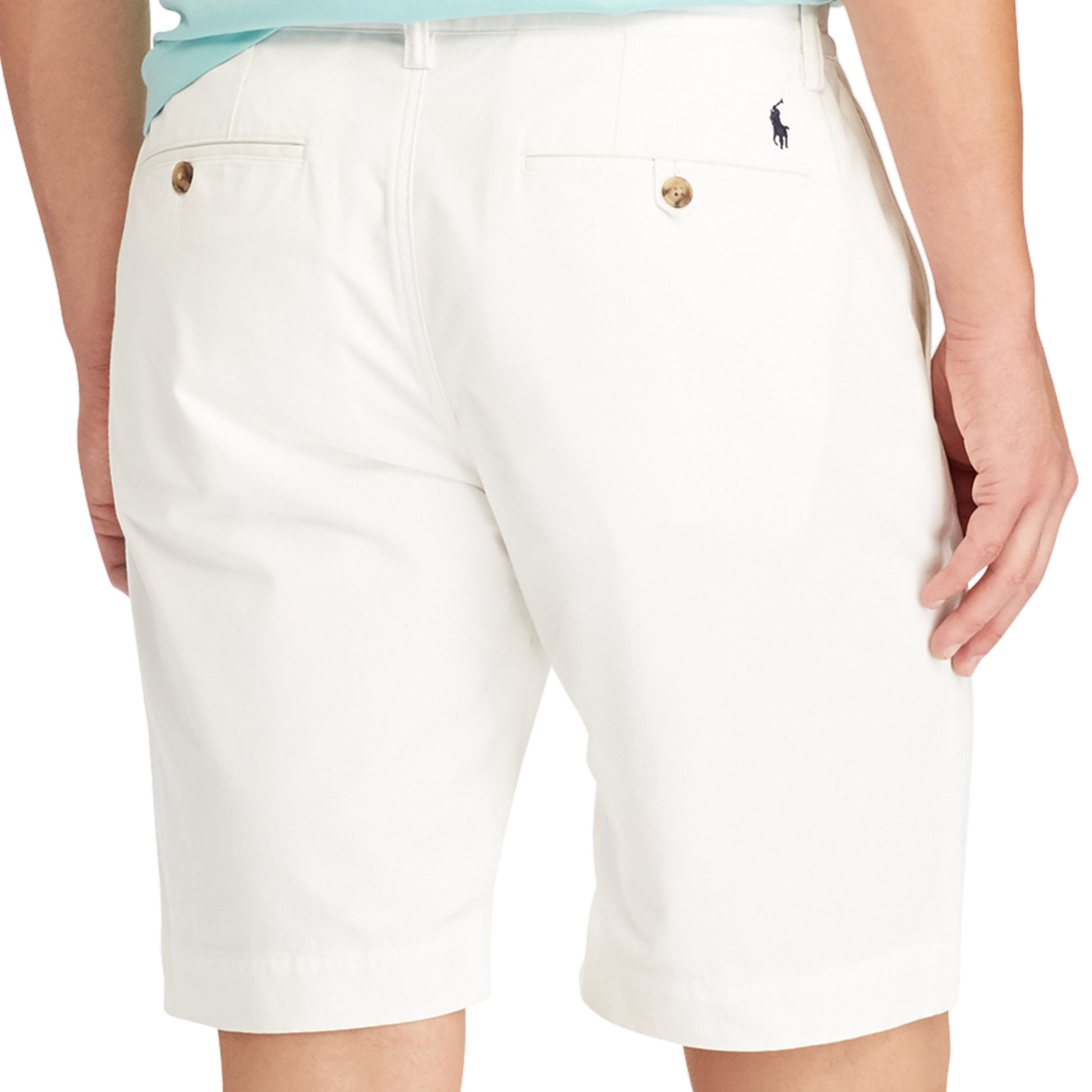 Polo Ralph Lauren Men's White Flat Front Stretch Classic-Fit 9" Walking Shorts