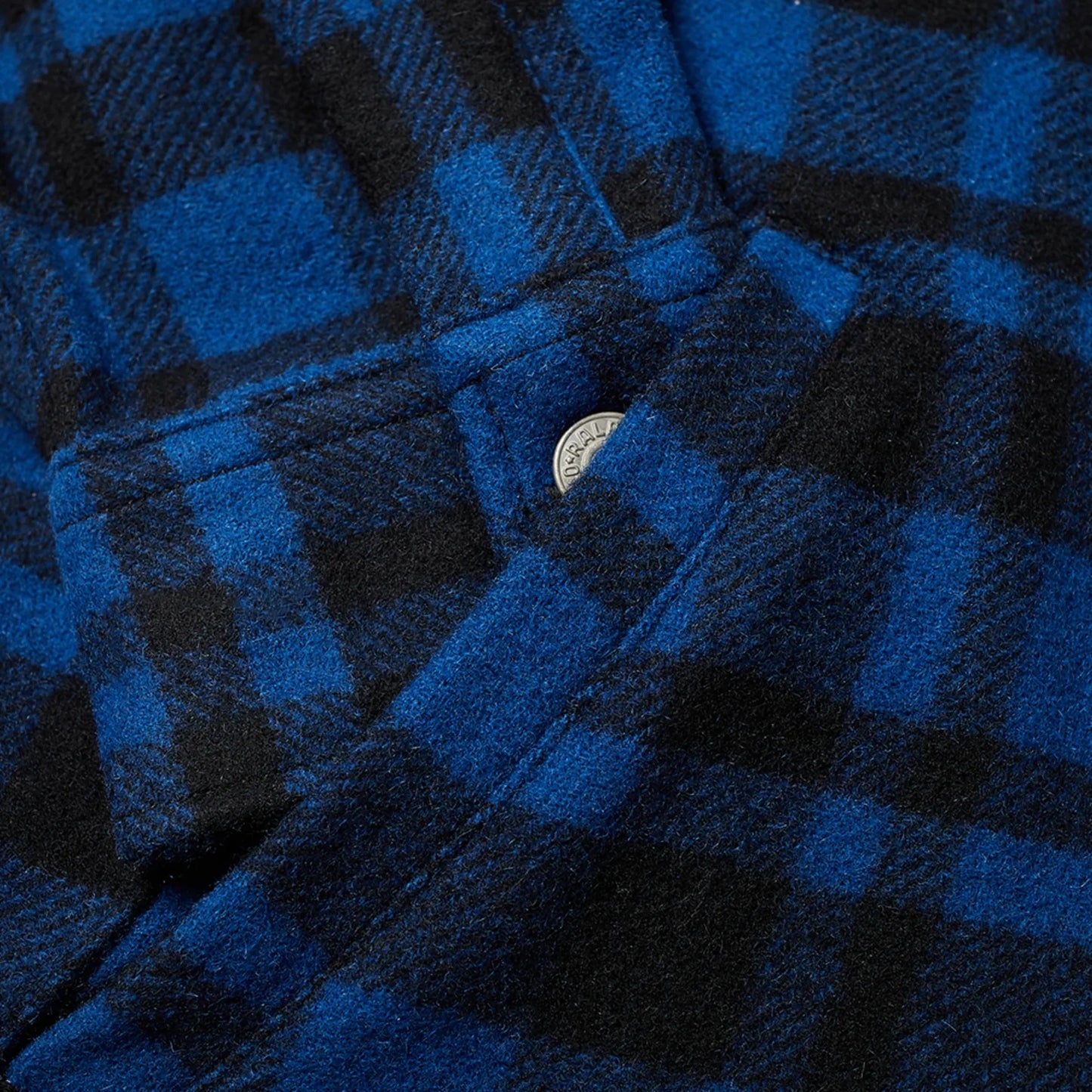 Polo Ralph Lauren Mens Blue Buffalo Plaid Flannel Western Shirt Jacket