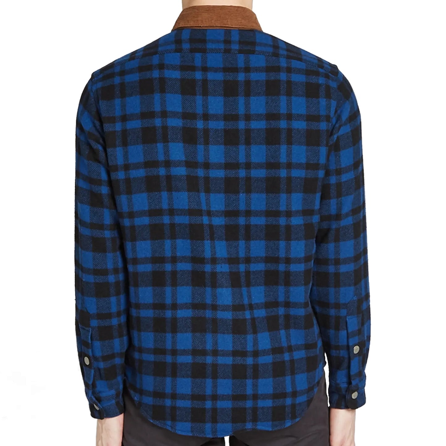 Polo Ralph Lauren Mens Blue Buffalo Plaid Flannel Western Shirt Jacket