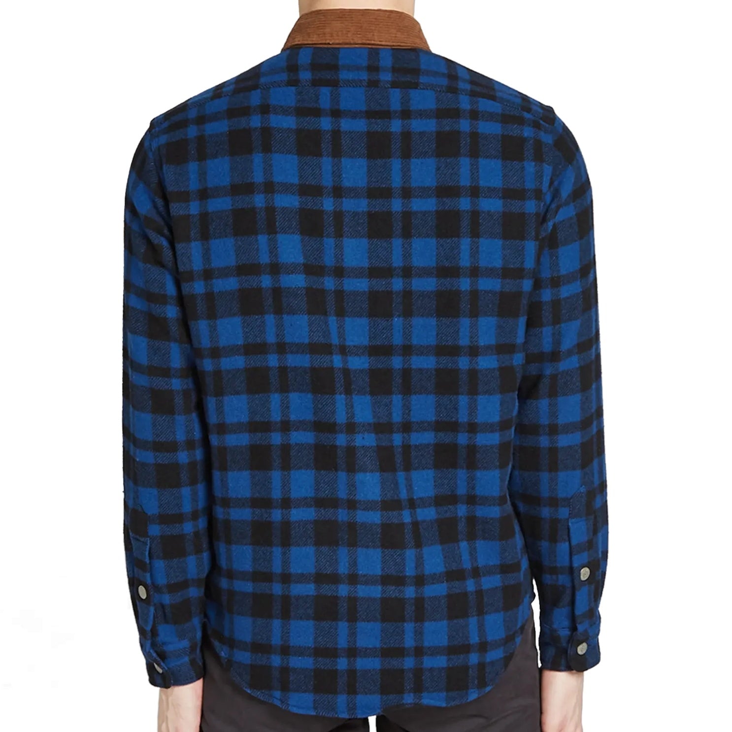 Polo Ralph Lauren Mens Blue Buffalo Plaid Flannel Western Shirt Jacket