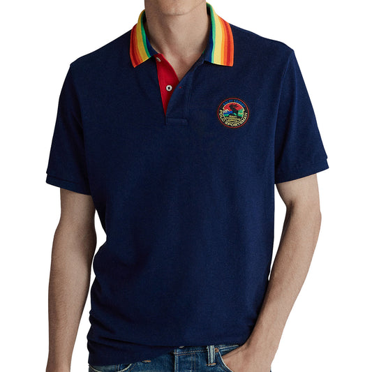 Polo Ralph Lauren Mens Navy Classic Fit Sportsman Polo Shirt