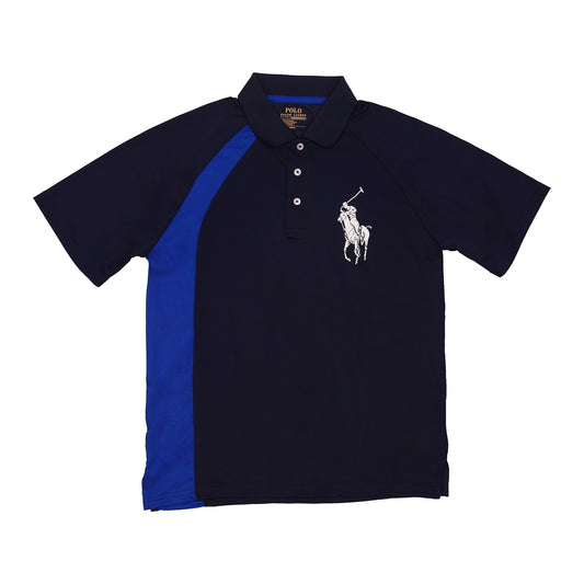 POLO Ralph Lauren Performance Mens Blue Moisture Wicking Polo Shirt