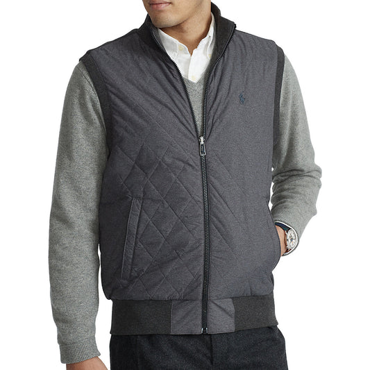 Polo Ralph Lauren Mens Windsor Heather Reversible Hybrid Vest