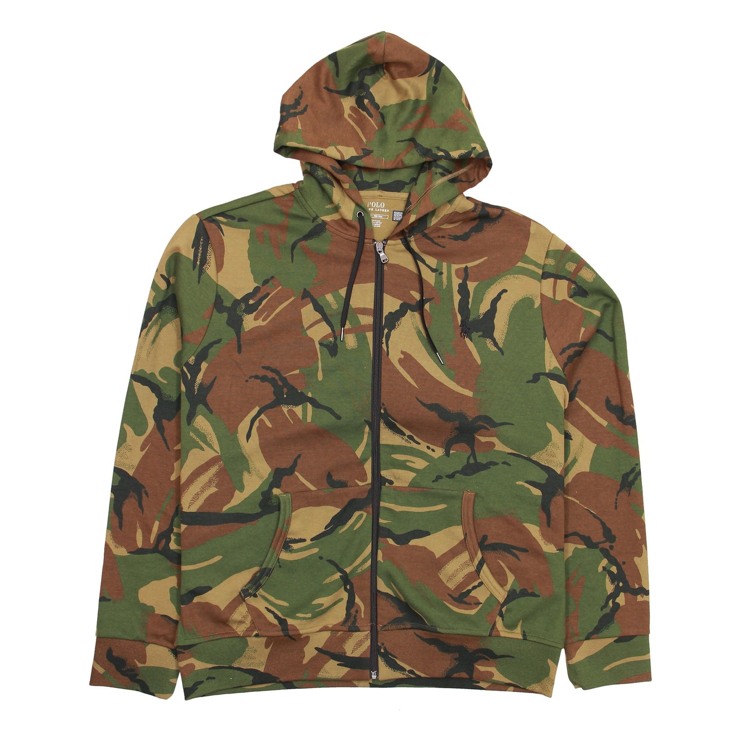 Polo Ralph Lauren Mens British Elmwood Camo Double-Knit Hoodie