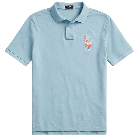 Polo Ralph Lauren Men's Big Pony Custom Slim Fit Mesh Polo Shirt