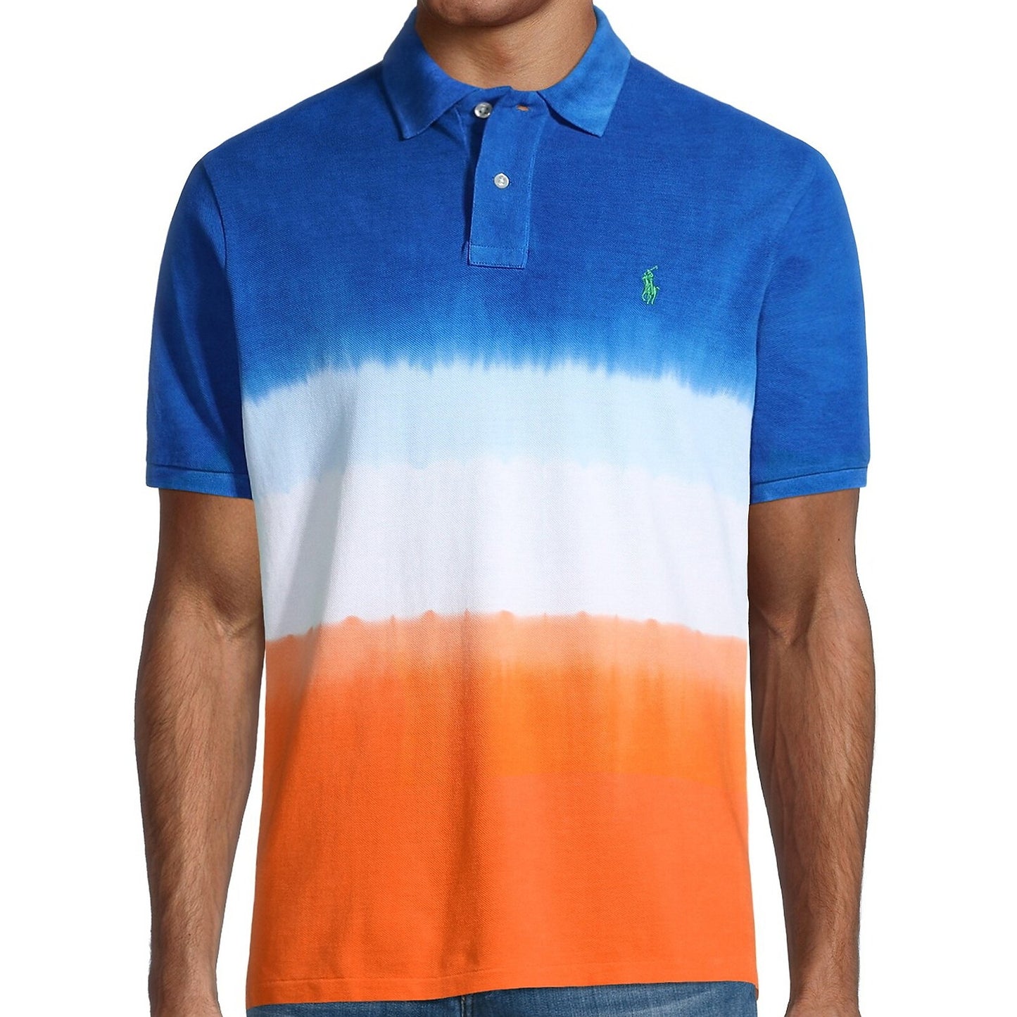 Polo Ralph Lauren Men's Classic Fit Tie-Dye Cotton Mesh Polo Shirt