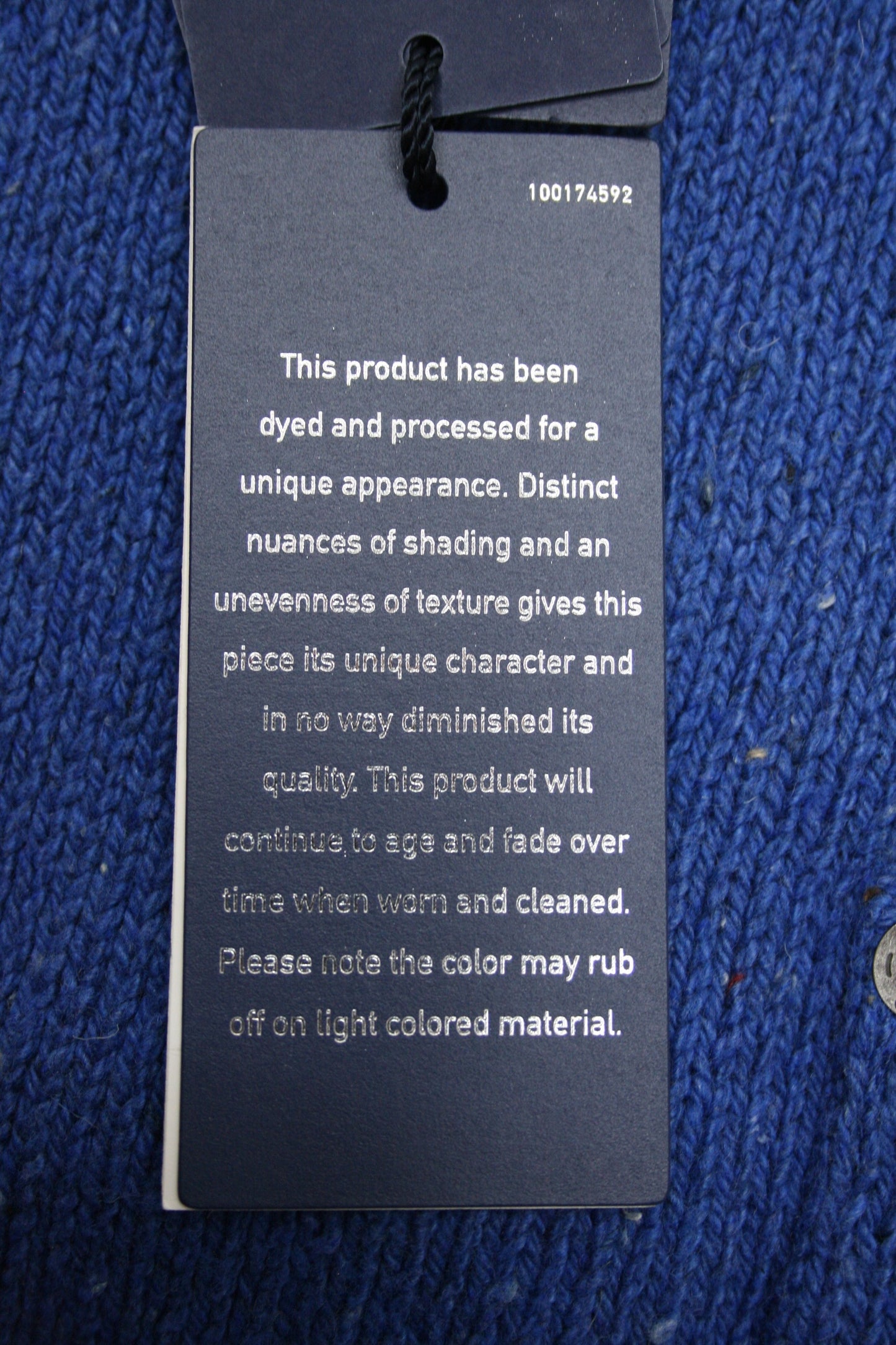 Polo Ralph Lauren Men's Blue Heather Cotton Patch Pocket Crew Neck Sweater