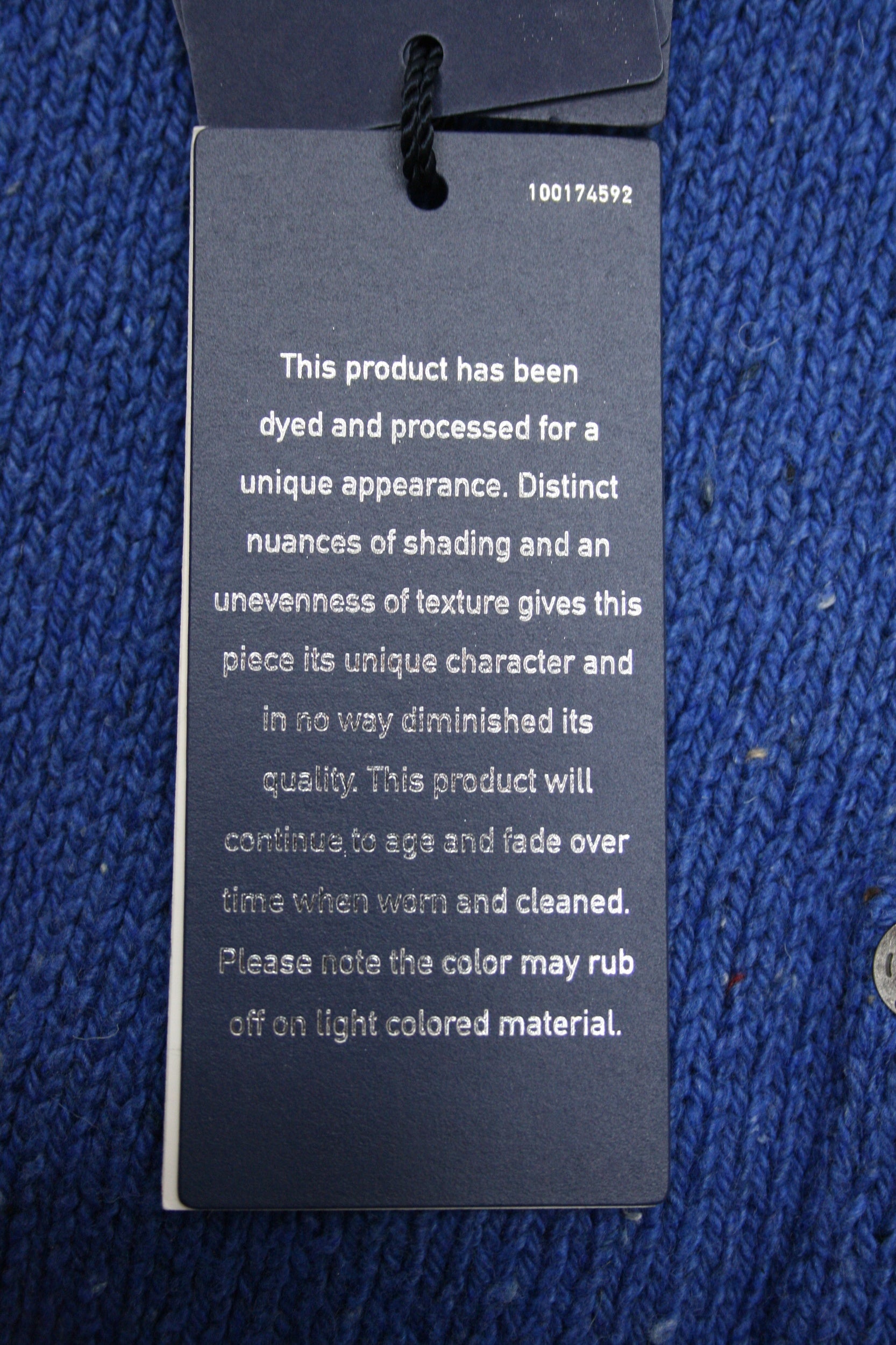 Polo Ralph Lauren Men's Blue Heather Cotton Patch Pocket Crew Neck Sweater