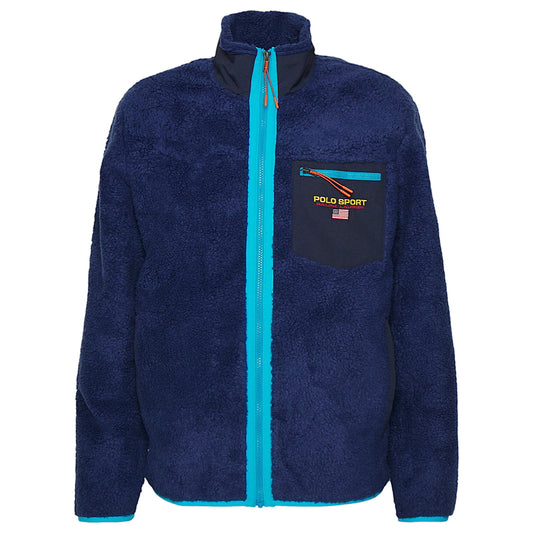 Polo Sport Ralph Lauren Men's Pile Fleece Jacket - Harrison Blue/Cove Blue High