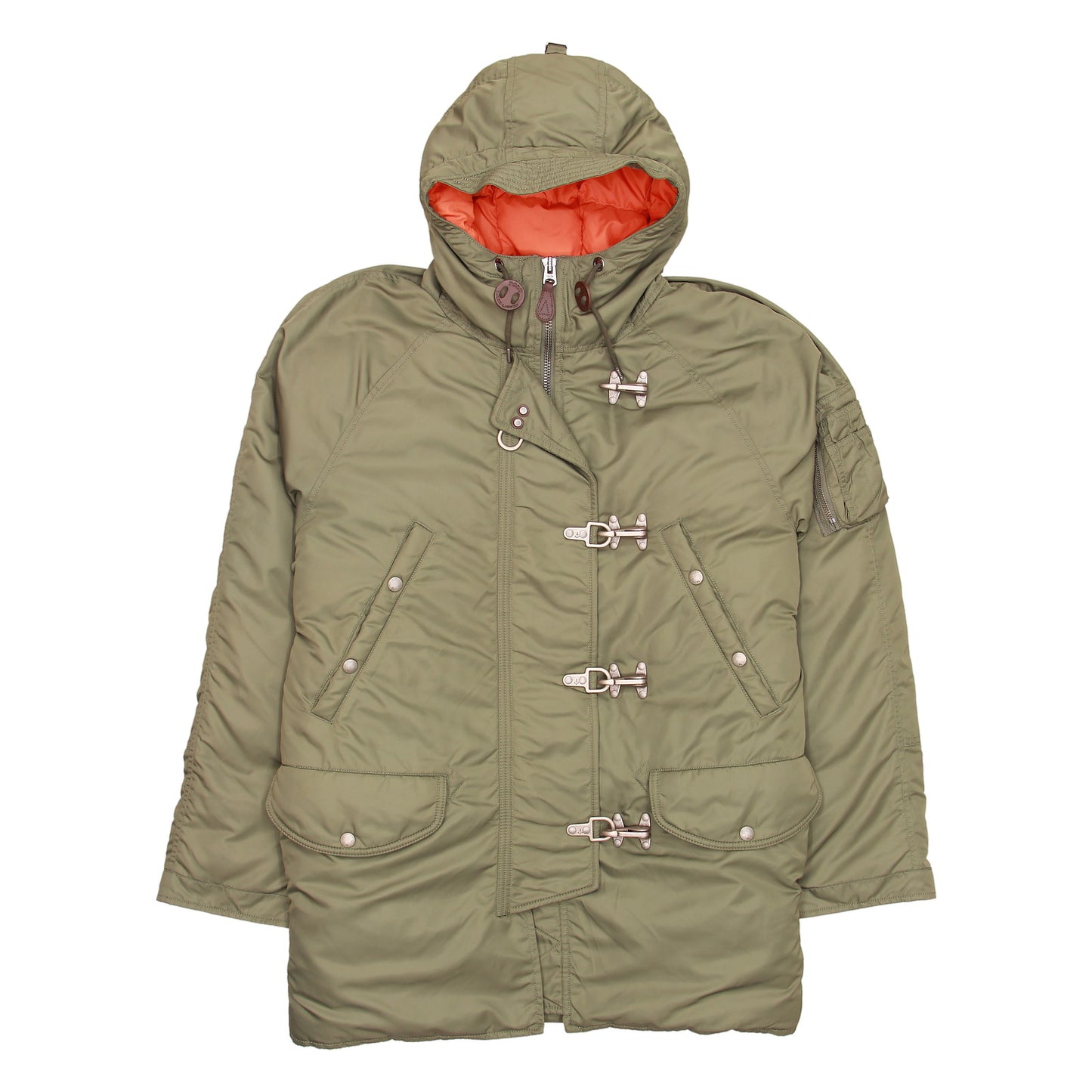 Polo Ralph Lauren Men's Green Down Insulated Hooded Parka Jacket