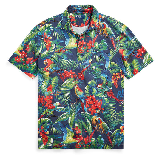 Polo Ralph Lauren Men's Classic Fit Parrot Tropical Print Polo Shirt