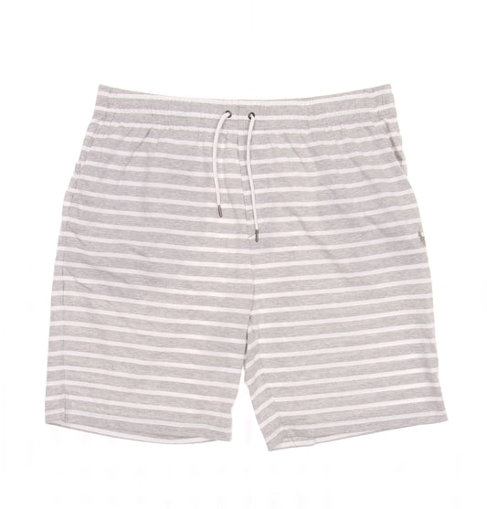 Polo Ralph Lauren Men's Gray/White Cotton Striped Jersey Shorts