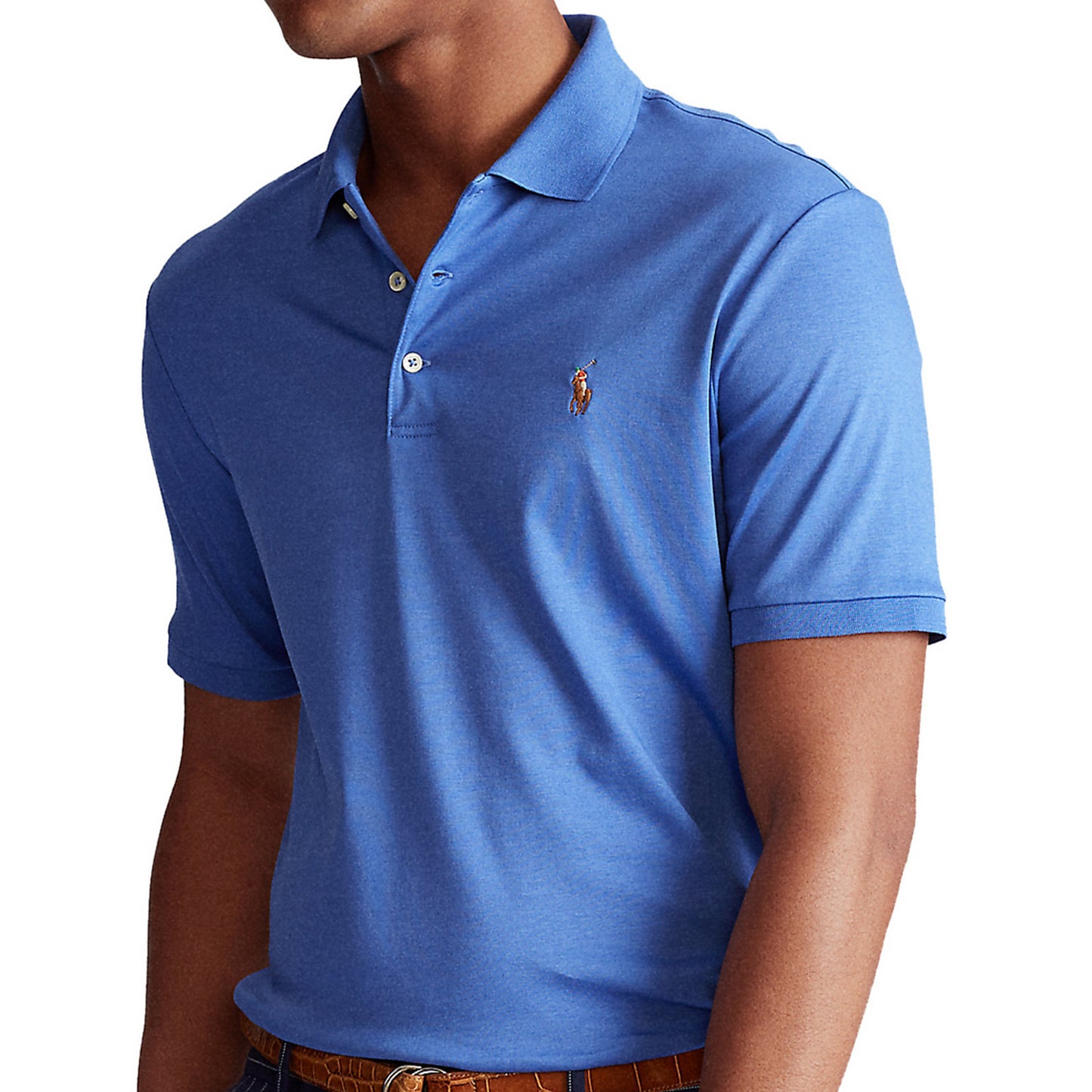 Polo Ralph Lauren Men's Indigo Sky Cotton Pique Polo Shirt