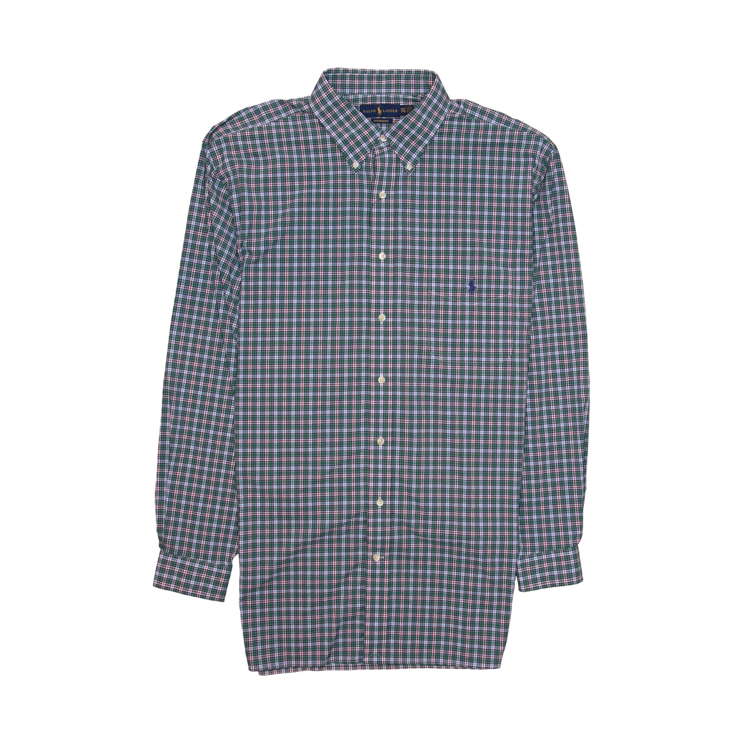 POLO Ralph Lauren Mens Green Plaid Button Down Shirt