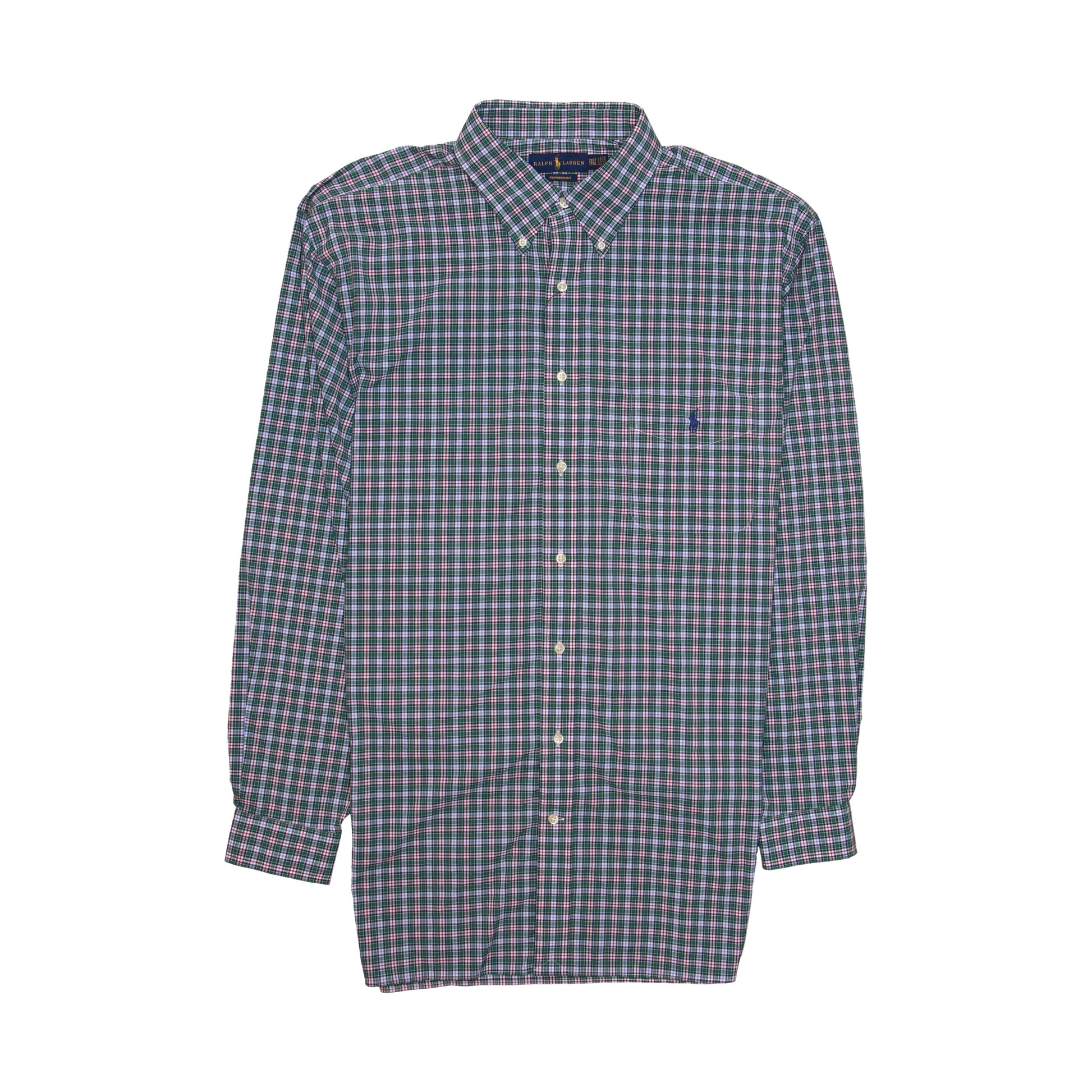 POLO Ralph Lauren Mens Green Plaid Button Down Shirt