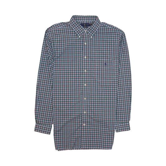 POLO Ralph Lauren Mens Green Plaid Button Down Shirt