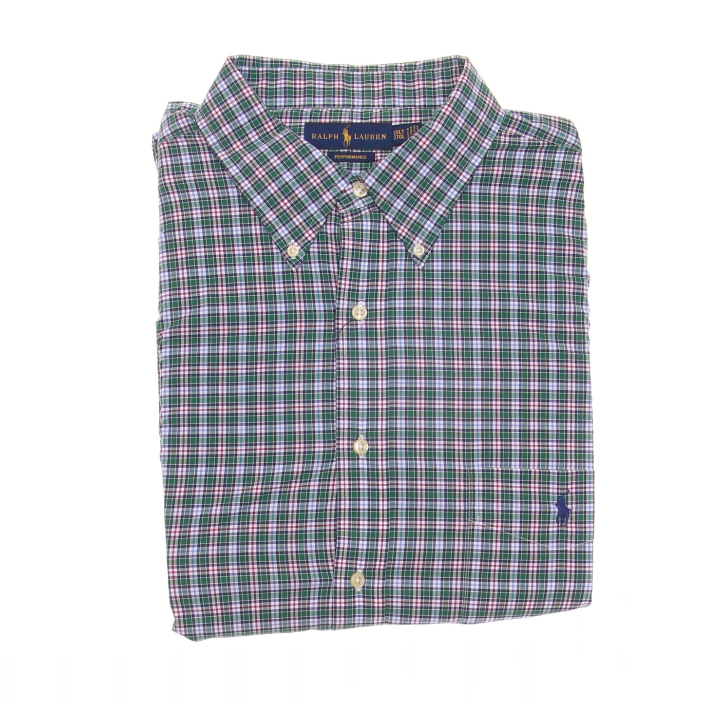 POLO Ralph Lauren Mens Green Plaid Button Down Shirt