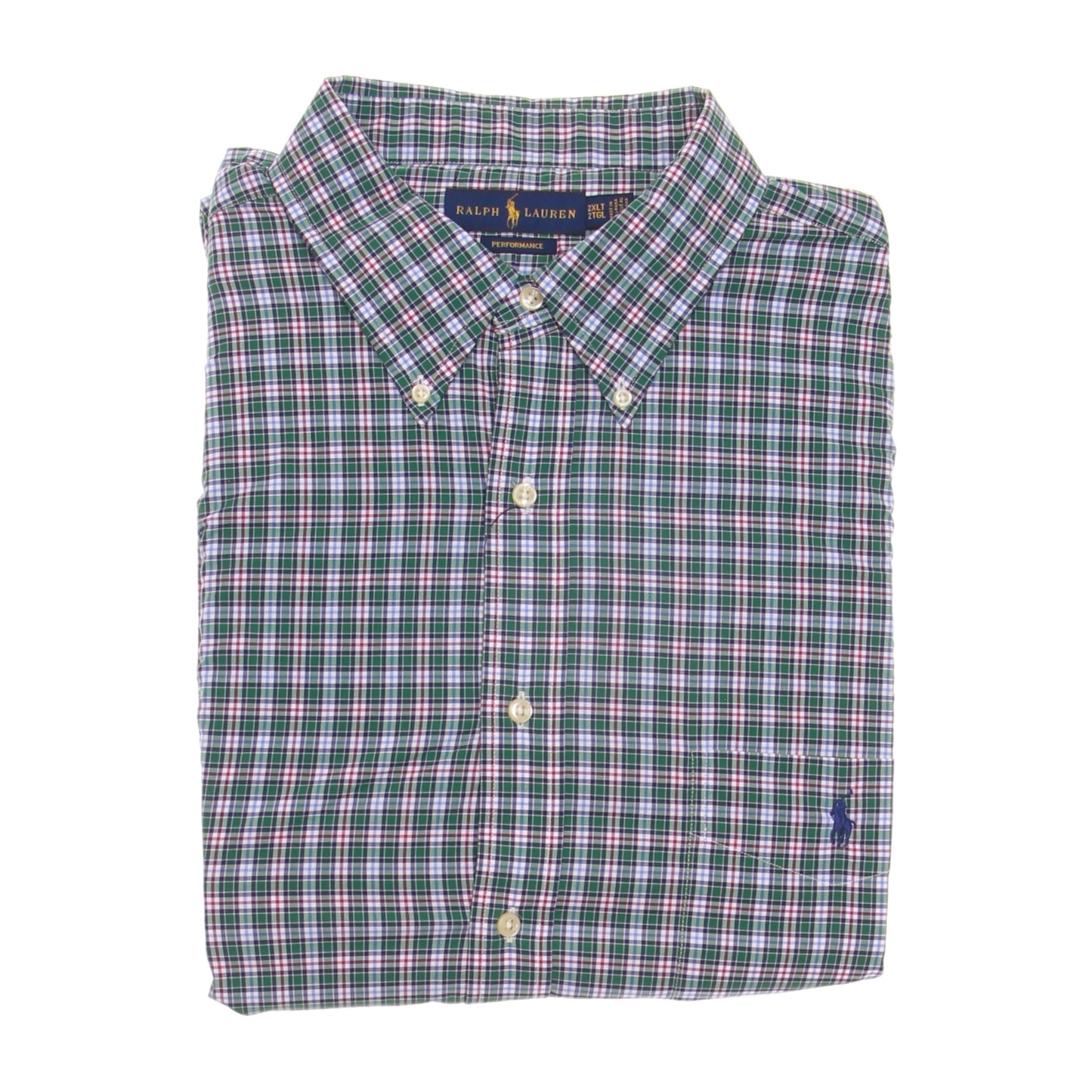 POLO Ralph Lauren Mens Green Plaid Button Down Shirt