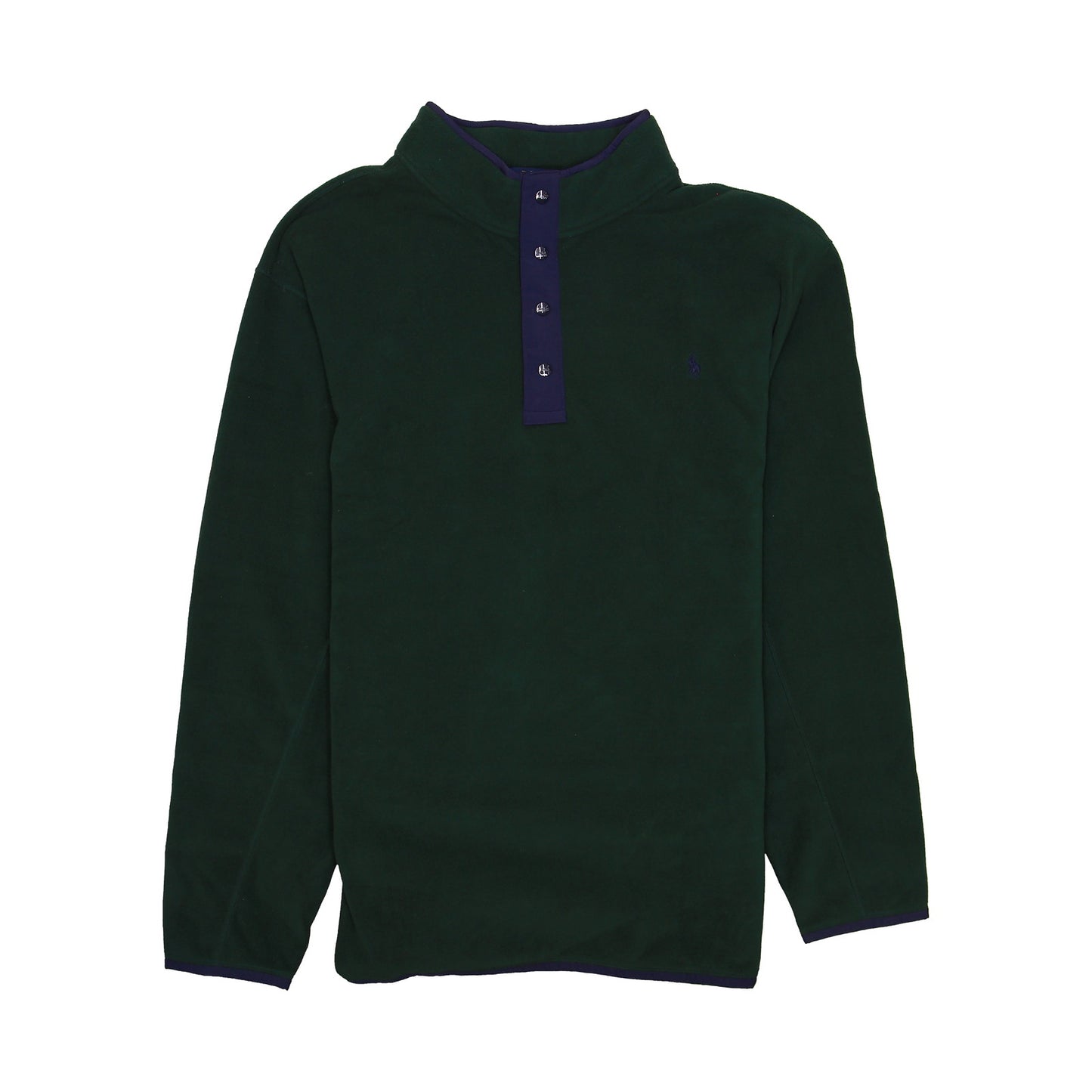 Polo Ralph Lauren Mens Green Half-Snap Fleece Jacket