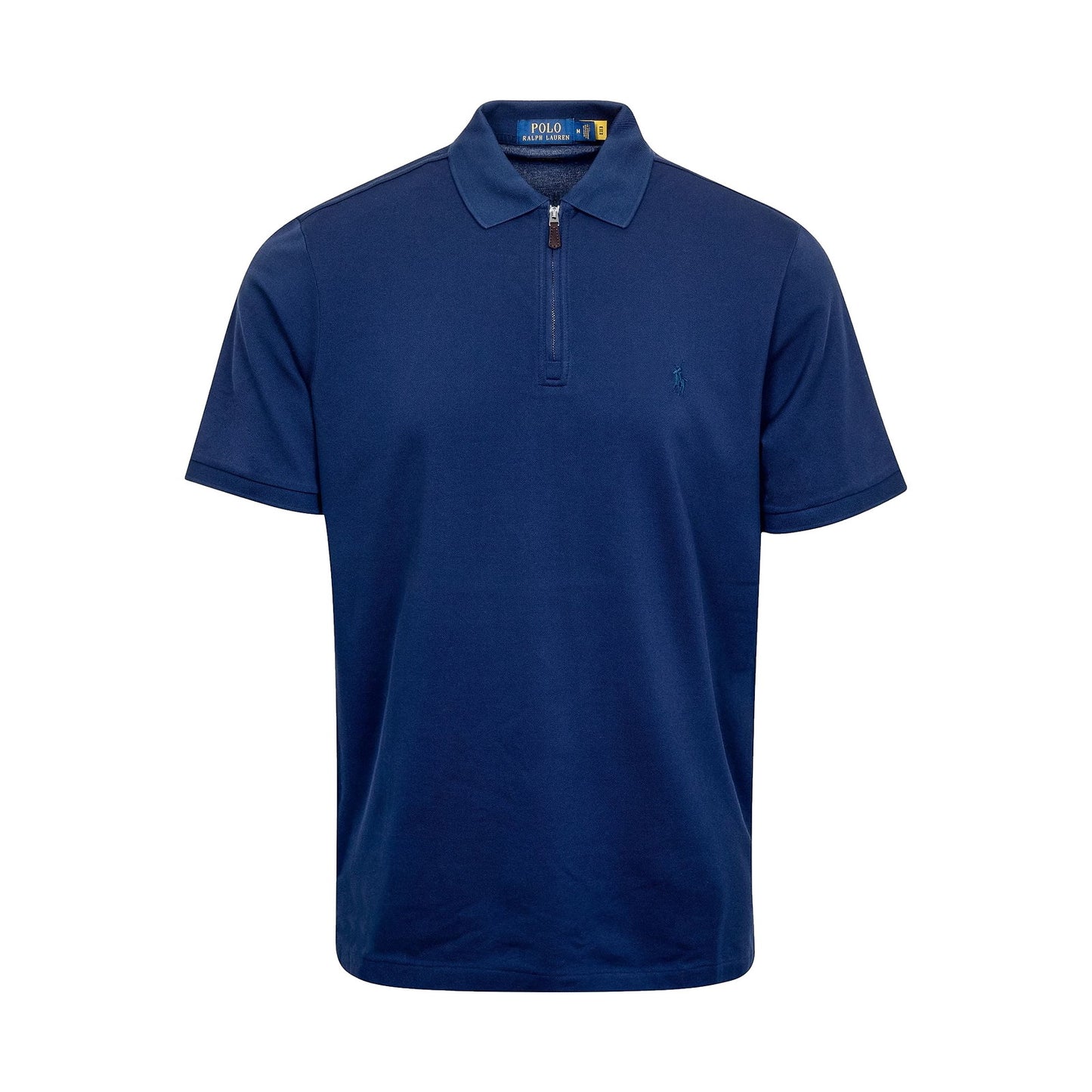 Polo Ralph Lauren Mens French Navy Stretch Mesh Zip Polo Shirt