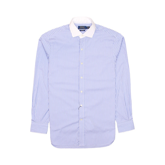 Polo Ralph Lauren Mens Blues Custom Fit Striped Button Down Shirt