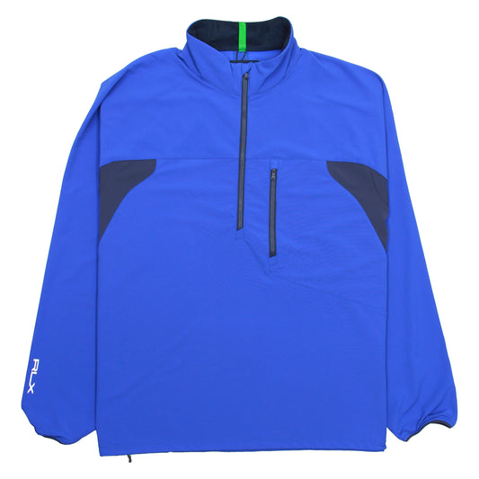 RLX Polo Ralph Lauren Men's Royal Blue Half Zip Stretch Pullover Jacket