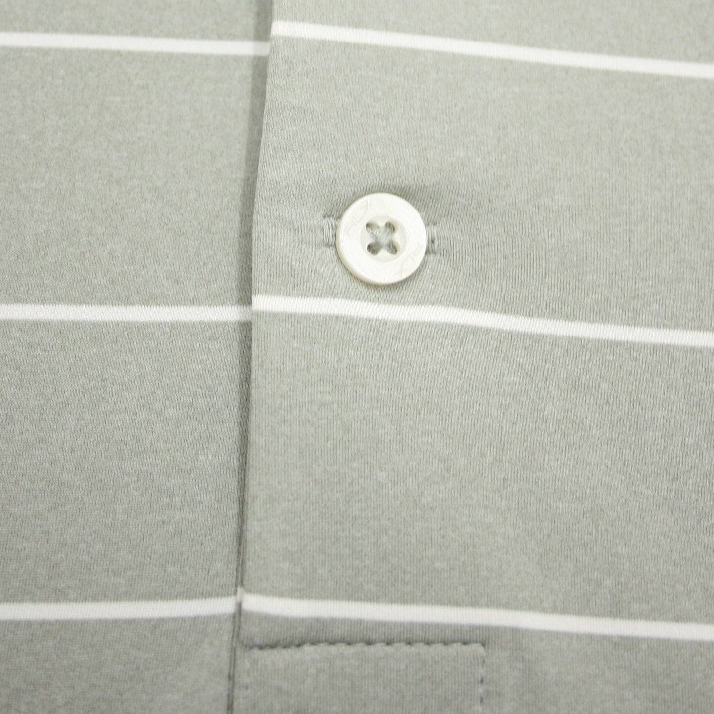 RLX Polo Golf Ralph Lauren Men's Gray Taupe Striped Polo Shirt