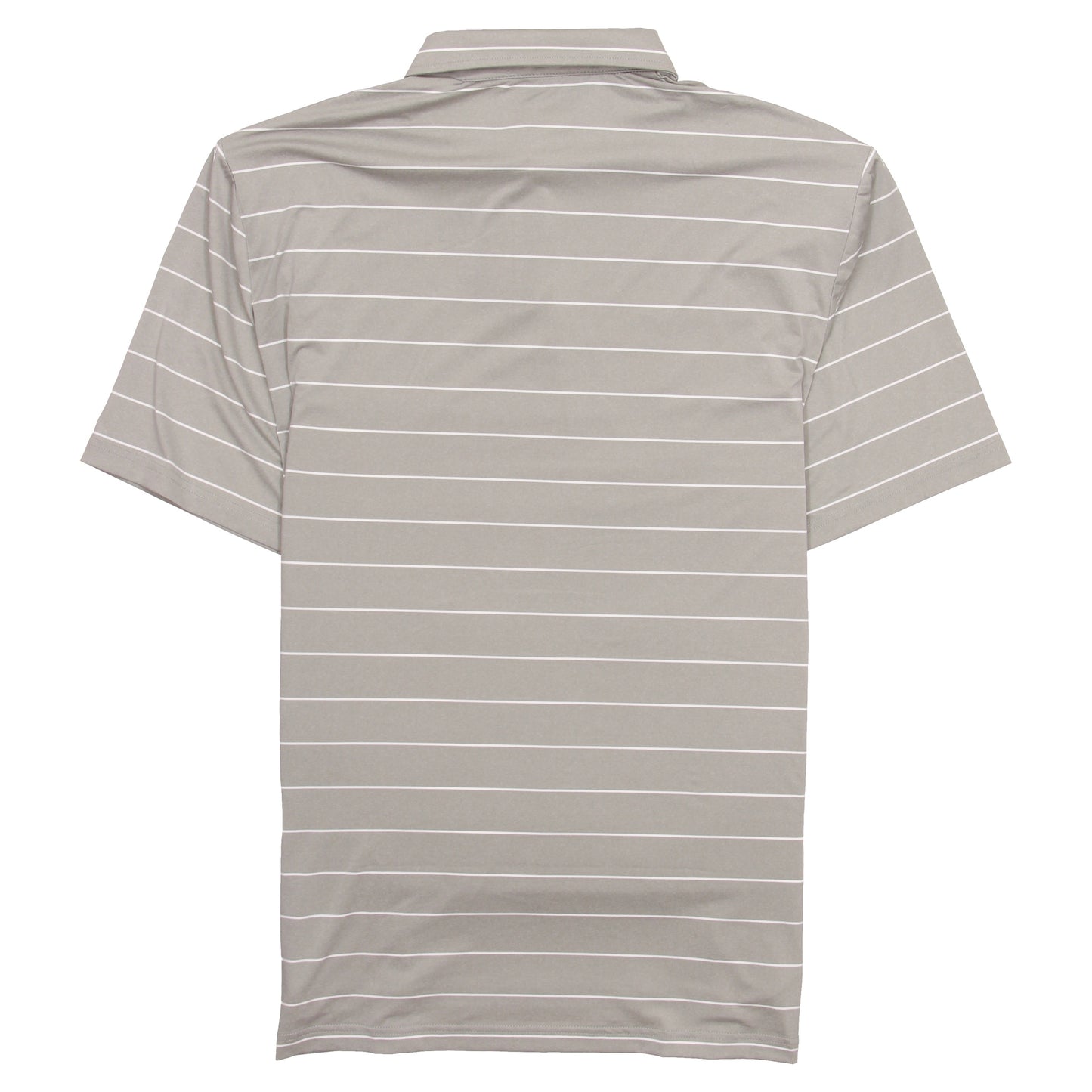RLX Polo Golf Ralph Lauren Men's Gray Taupe Striped Polo Shirt