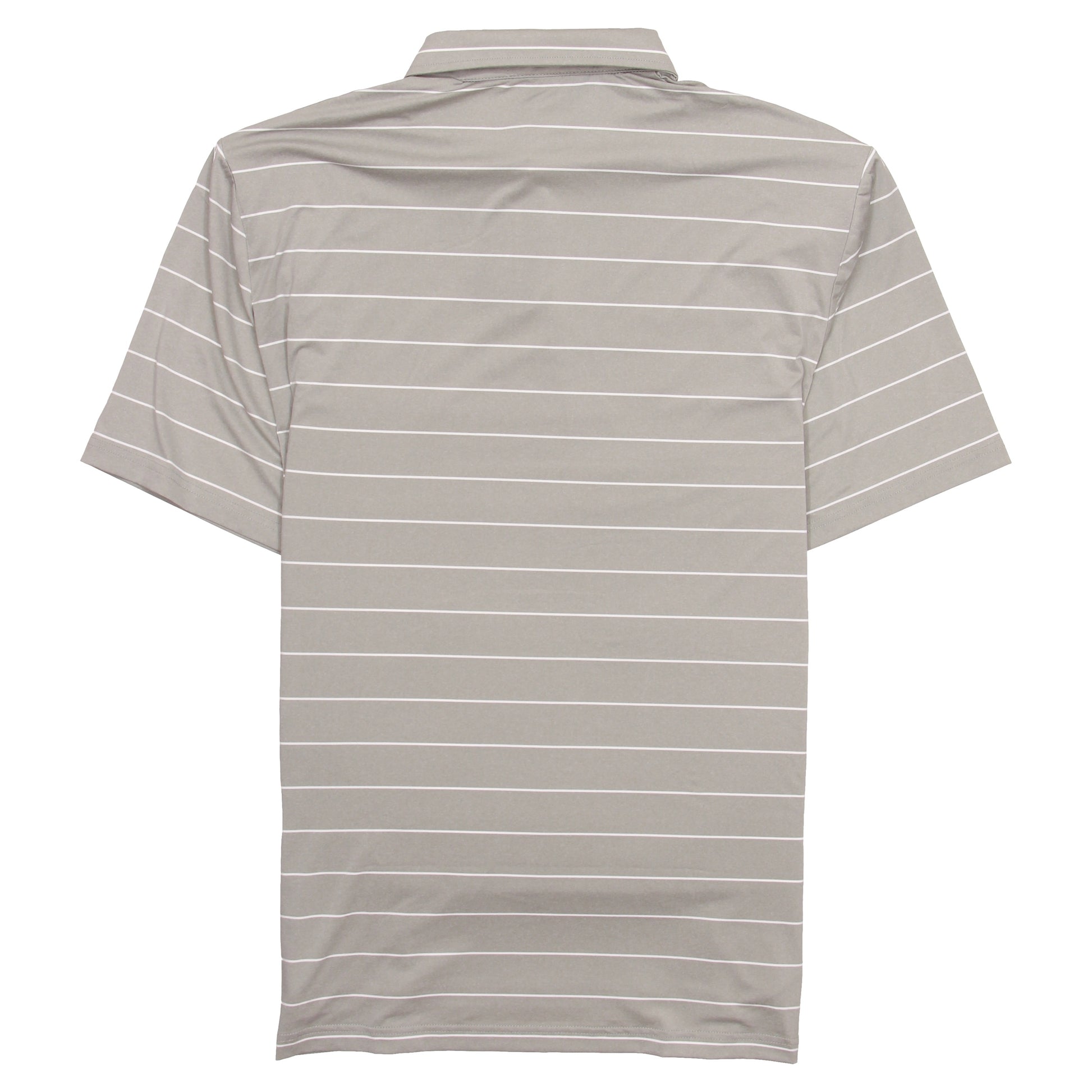 RLX Polo Golf Ralph Lauren Men's Gray Taupe Striped Polo Shirt