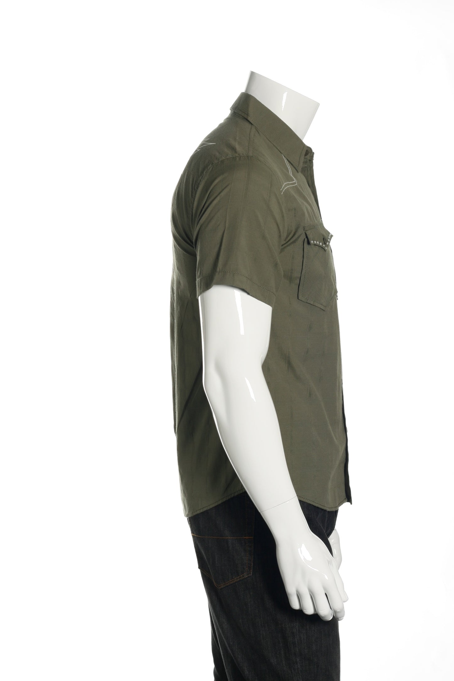 Verdo Men's Green Military Shirt