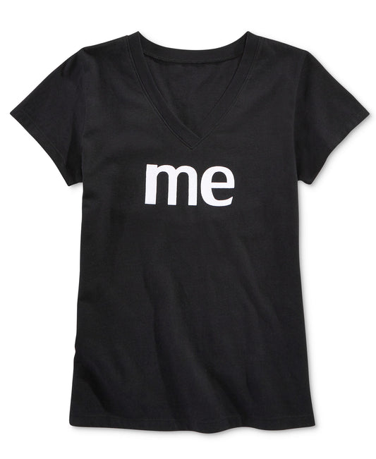 First Impressions Womens Graphic 'Mini-Me' V-Neck T-Shirt